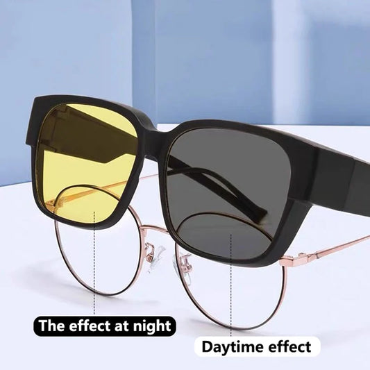 Clip-On Night Vision Glasses for Driving & Low-Light Use