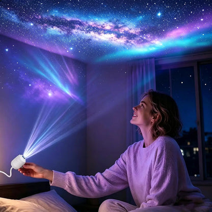 5D Dynamic Galaxy & Ocean Wave Holographic Projector