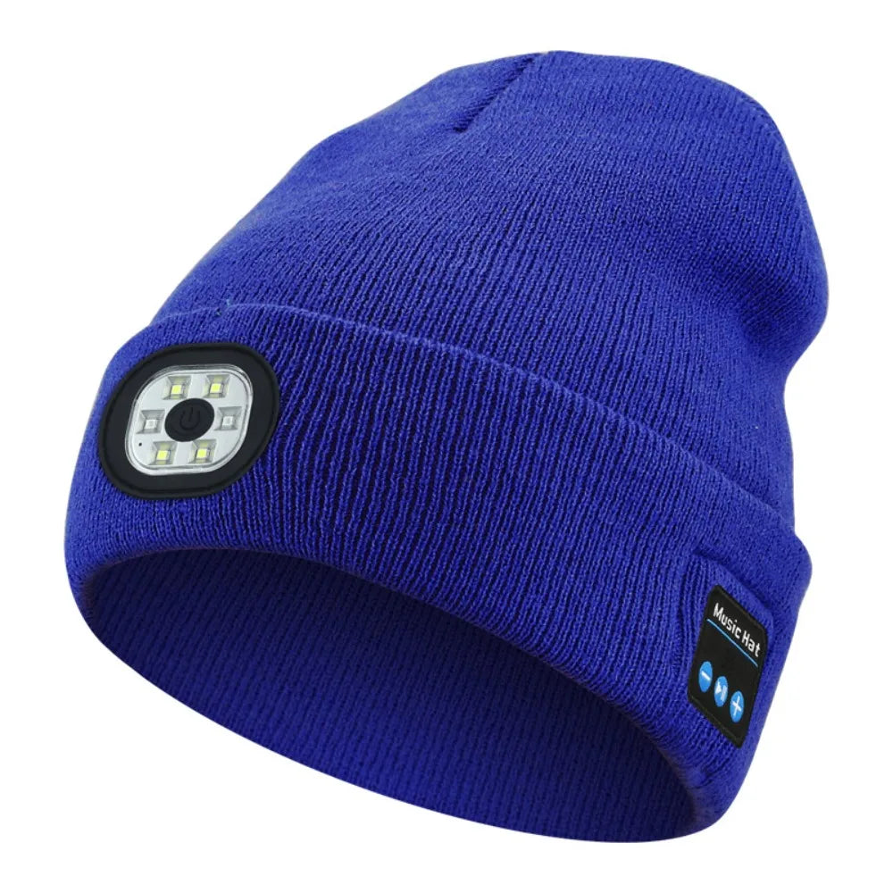 GlowBeat LED Bluetooth Beanie Hat