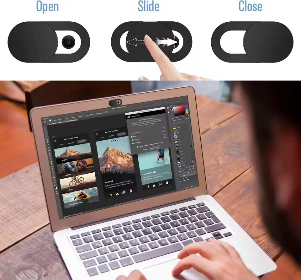 PrivacyGuard Ultra-Slim Webcam Cover
