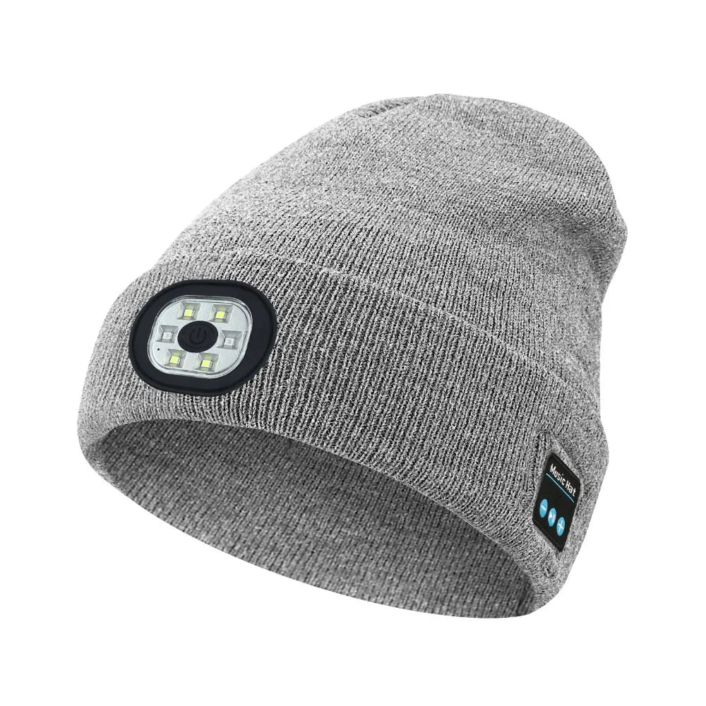 GlowBeat LED Bluetooth Beanie Hat