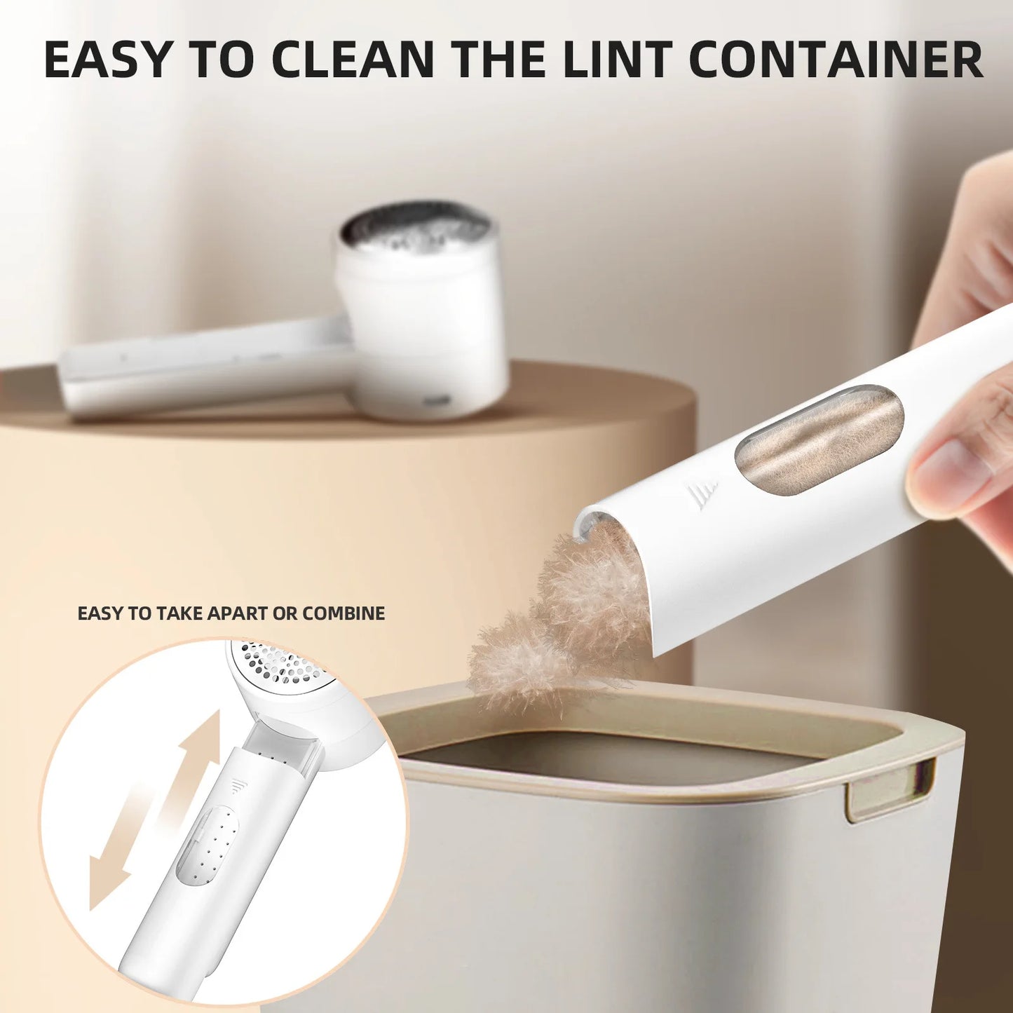 LintPro™ Rechargeable Fabric Shaver – Type-C Fast Charging Lint Remover