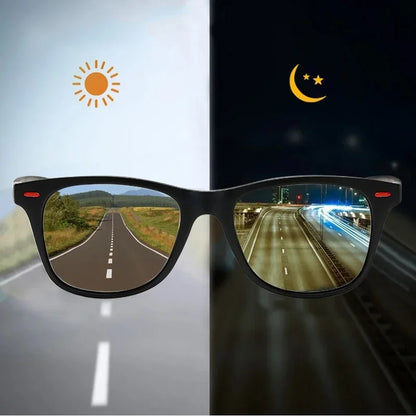 Polarized Round Night & Day Vision Sunglasses for Men